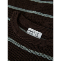 NAME IT Striktrøje Obob Chocolate Plum Abyss